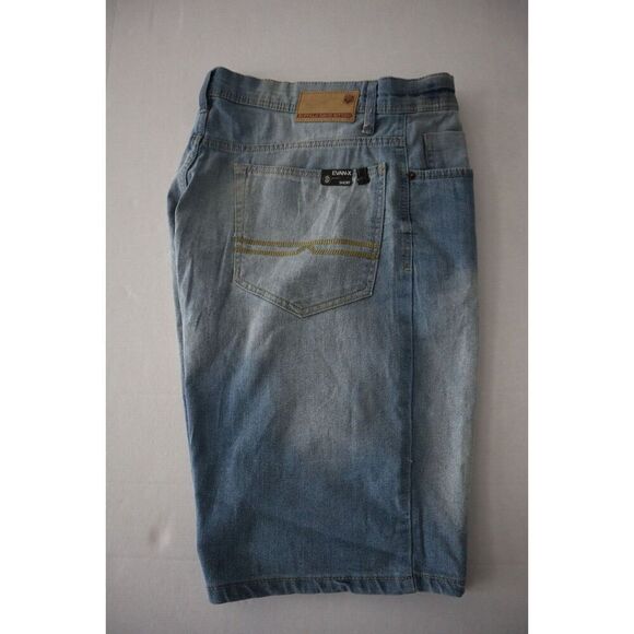 Buffalo David Bitton Men’s Sz 34 Light Blue Evan-X Denim Jean Shorts - Picture 8 of 8